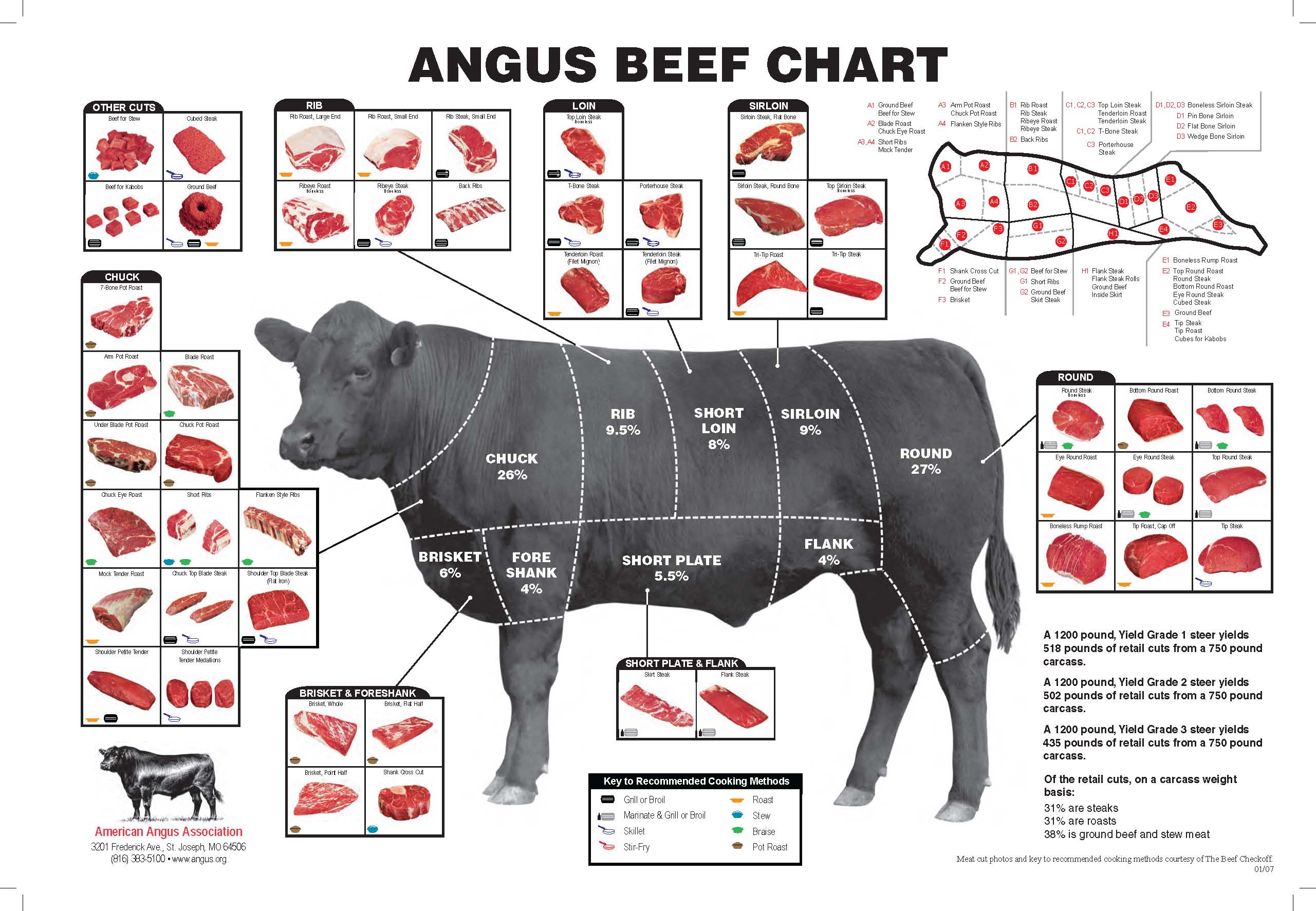 Know your Cuts of Meats | Grass Fed Beef from Templeton California on